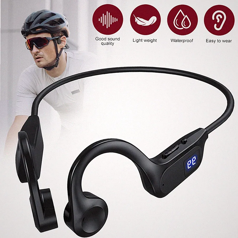 Bluetooth 5.2 Kopfhörer Knochenschall Kabelloses Earbuds Ohrhörer Sportkopfhörer