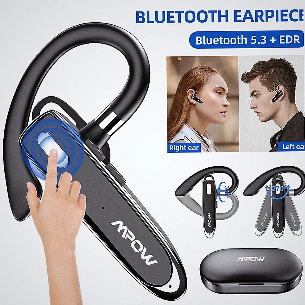 Bluetooth 5.3 In Ear Kopfhörer Geschäft Kopfhörer Trucker Freisprech Ohrhörer