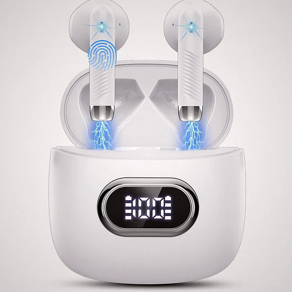 Bluetooth 5.3 Kopfhörer In Ear Kopfhörer Kabellos Bluetooth mit ENC Dual Mic