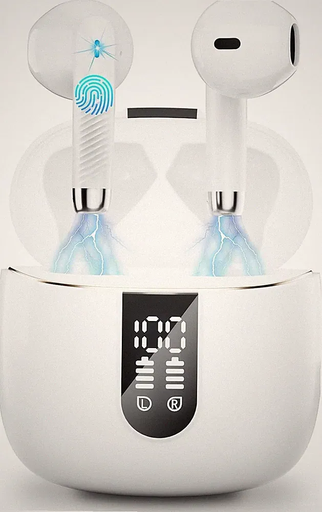 Bluetooth 5.3 Kopfhörer In Ear Kopfhörer Kabellos mit 4 Mic 48H Tiefer Bass