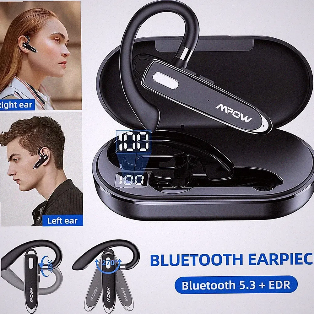 Bluetooth 5.3 Kopfhörer In Ear Ohrbügel Kabellos Truckerkopfhörer mit Mikrofon