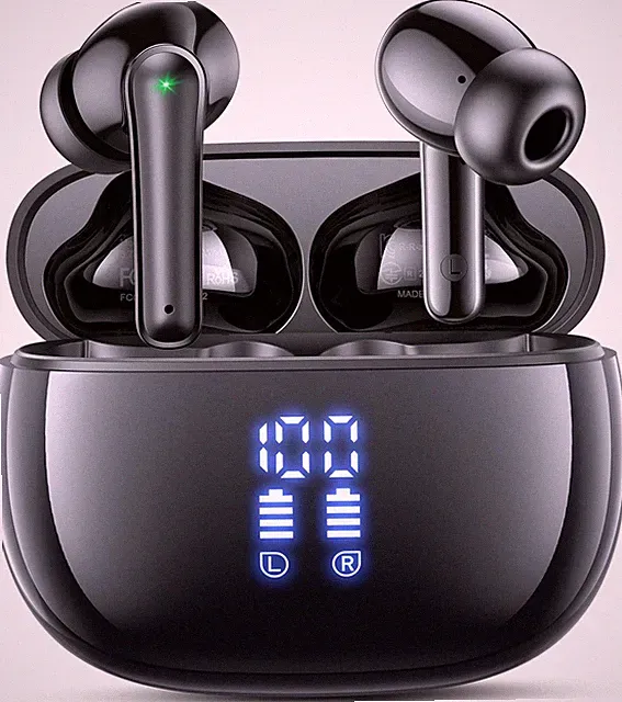 Bluetooth 5.3 Kopfhörer Kabellos, in Ear Bluetooth Kopfhörer Mit 4 ENC Mikrofone