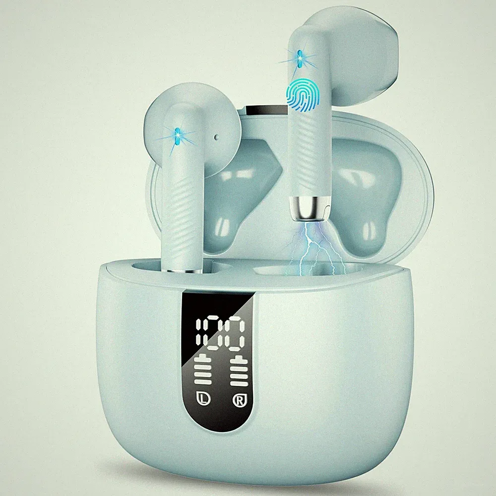 Bluetooth 5.3 Kopfhörer Kabellos In-Ear mit 48h Spielzeit, 4 Mikrofonen, IP7