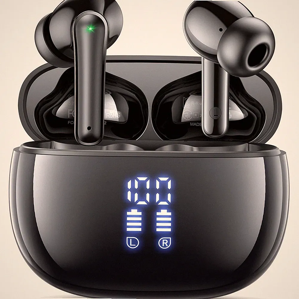 Bluetooth 5.3 Kopfhörer Kabellos In Ear mit Mikrofon 48 Std Spielzeit