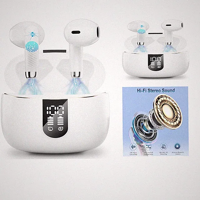 Bluetooth 5.3 Ohrhörer Kabellos mit 4 Mikrofonen, 48 Std