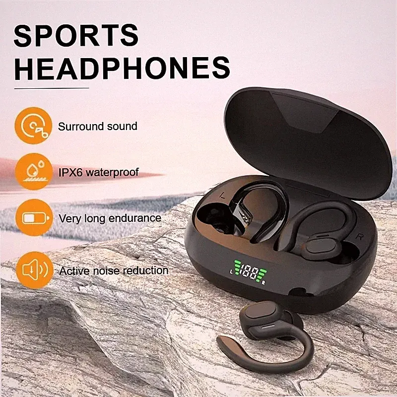 Bluetooth 5.3 Sport Kopfhörer kabellos 50h Akku iPhone/Android, mit CVC 8.0 HIFI