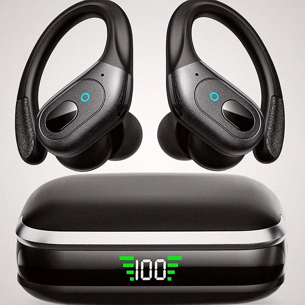 Bluetooth 5.3 Sport Kopfhörer kabellos 75 h Akku für iPhone und Android neu