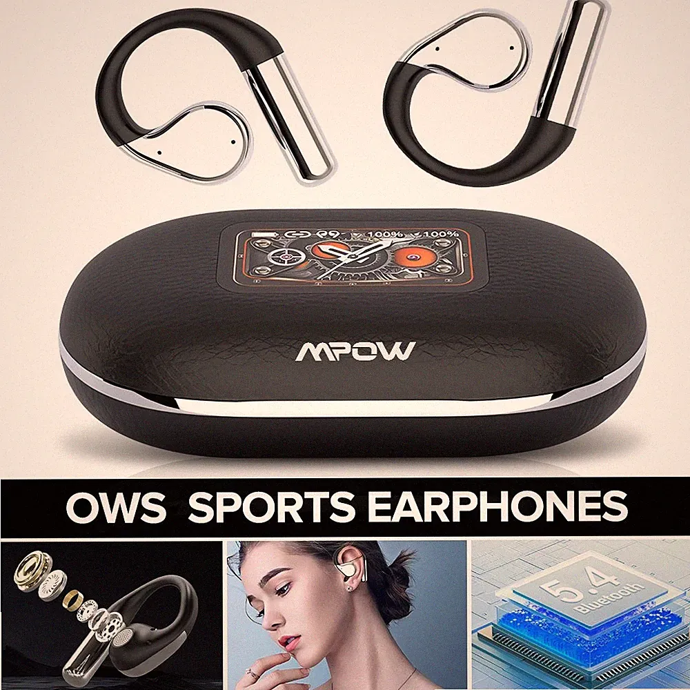 Bluetooth 5.3 Sport-Ohrhörer Kopfhörer Kabellos Ohrhörer Mit Mikrofon Für Handy