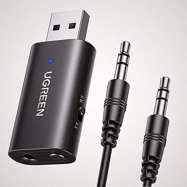 Bluetooth 5.4 Adapter 2 in 1 Bluetooth Transmitter Empfänger Klinke Bluetooth...
