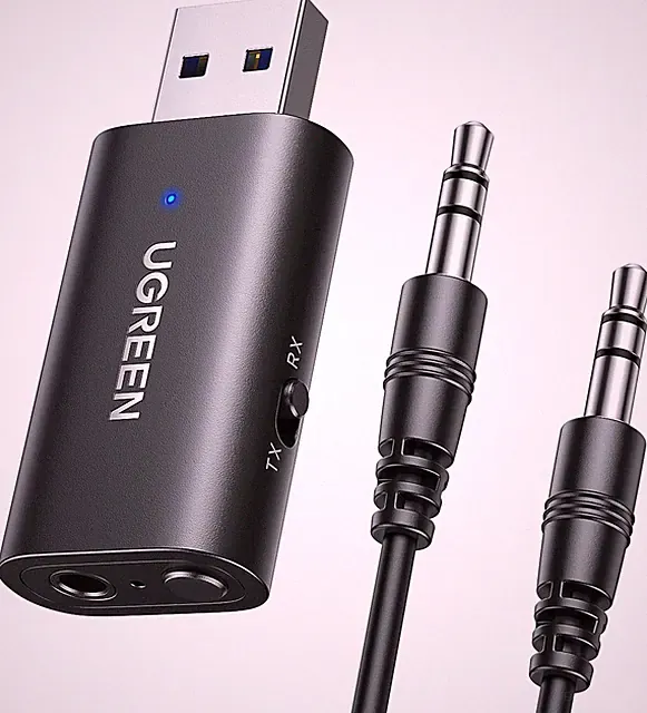 Bluetooth 5.4 Adapter 2 in 1 Klinke Bluetooth Sender Empfänger Stereo TV
