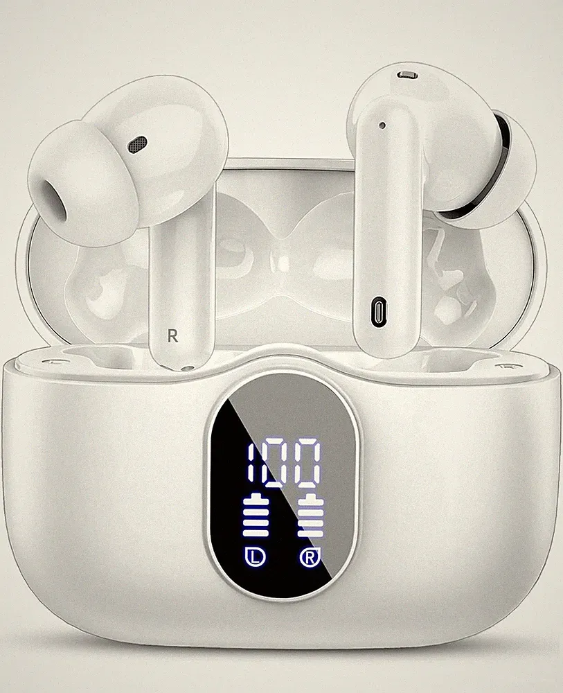 Bluetooth 5.4 Kopfhörer 40 Std Spielzeit LED Anzeige Sport In Ear