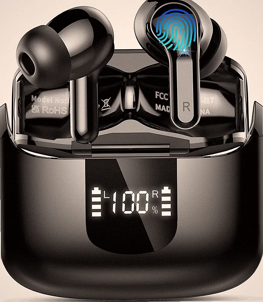 Bluetooth 5.4 Kopfhörer 6D Stereo 50Std ENC Bass IPX7 USB-C Sport iOS Android X