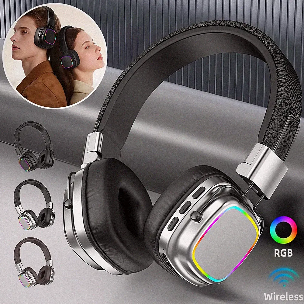 Bluetooth 5.4 Kopfhörer Kabellos Headset Stereo Bass Over-Ear Noise Cancelling