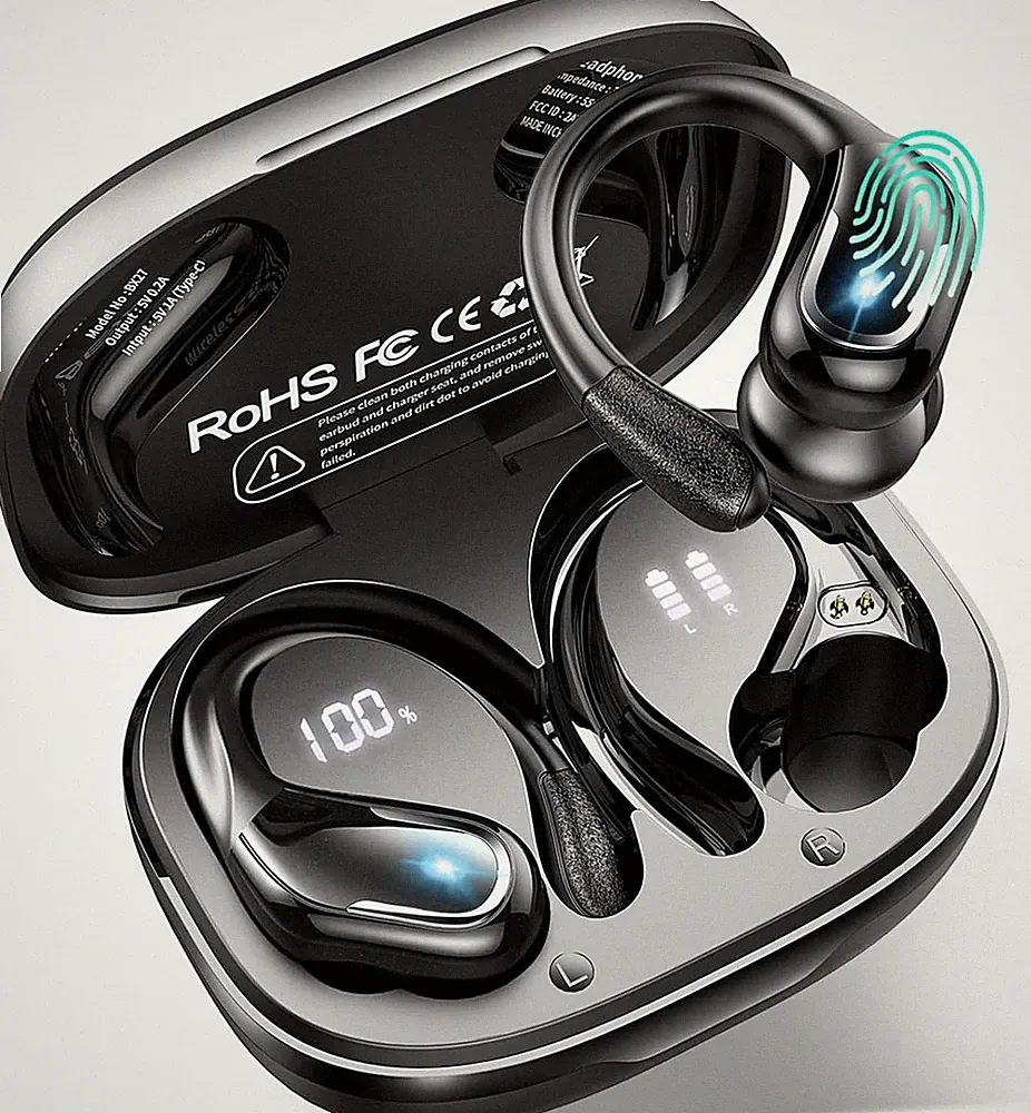 Bluetooth 5.4 Kopfhörer Kabellos Sport 75Std mit App und EQ Funktionen