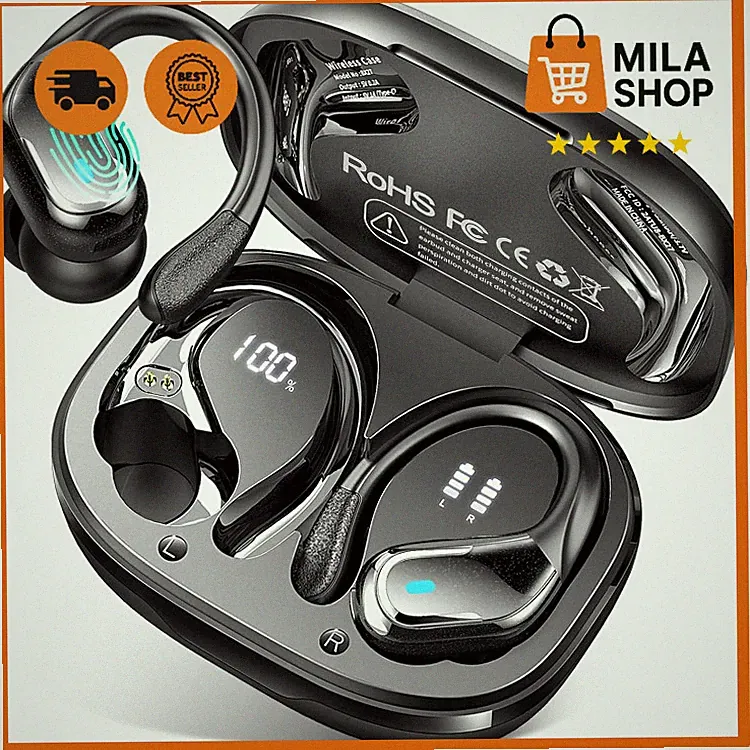 Bluetooth 5.4 Kopfhörer Sport 75Std 2026 Bass 3.0