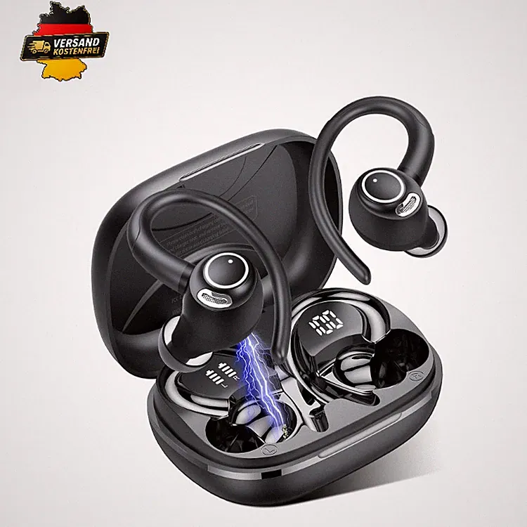 Bluetooth 5.4 Kopfhörer Sport In Ear Kabellos HD Mic 40 Std IP7
