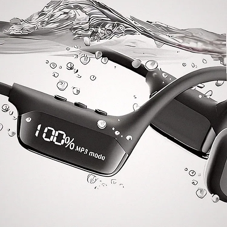 Bluetooth 5.4 Kopfhoerer wasserdicht 32GB MP3 Speicher Schwimmen Sport