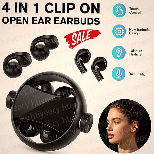 Bluetooth 5.5 Kopfhörer, In Ear Kopfhörer Kabellos Ohrhörer Touch Headset Sport