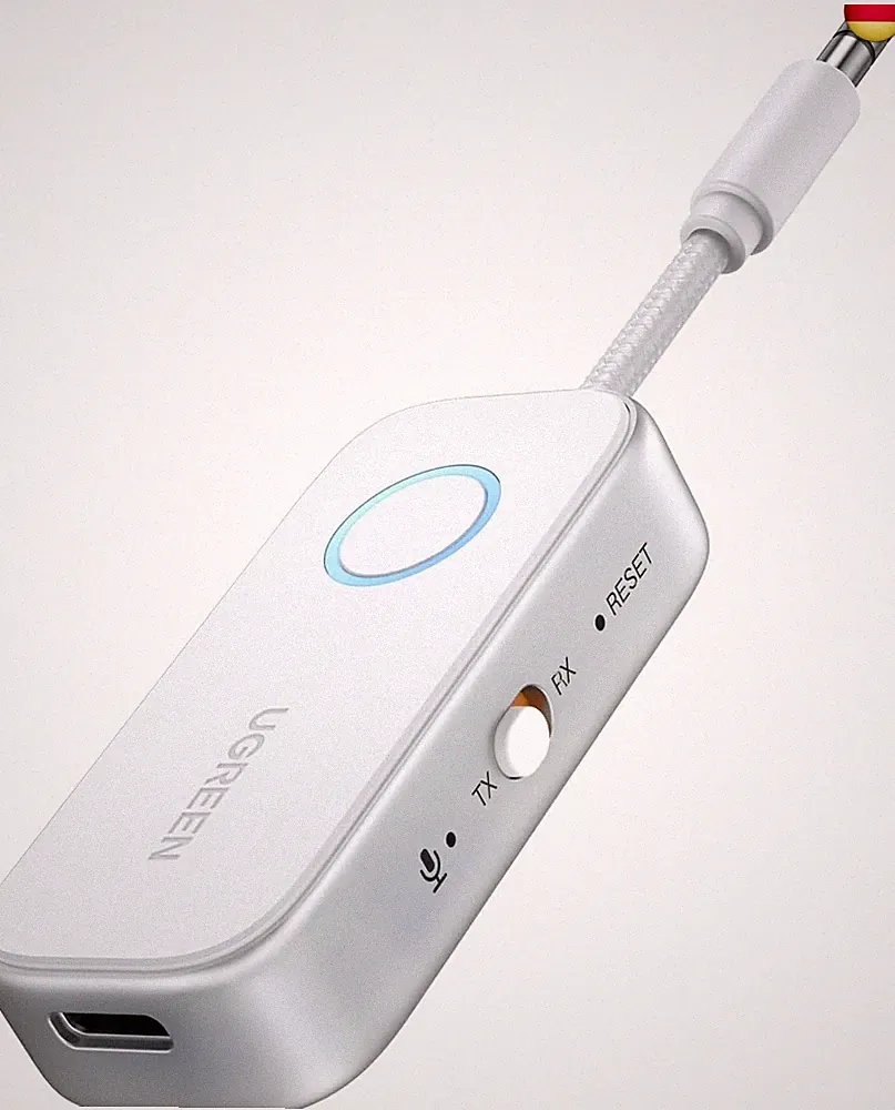 Bluetooth 6.0 Sender Klinke 2 in 1 Transmitter Empfänger für Zwei Airpods Blueto