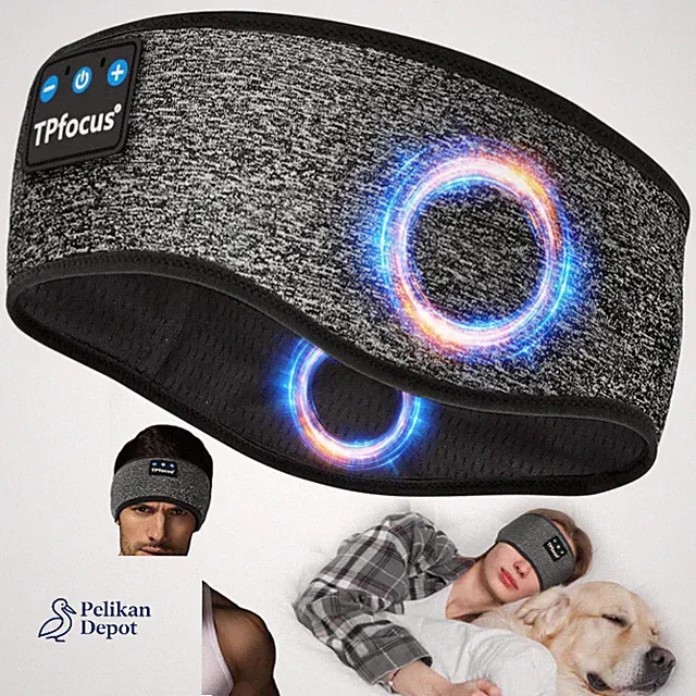 Bluetooth Headband Schlafkopfhörer mit HD Lautsprecher Wiederauflad