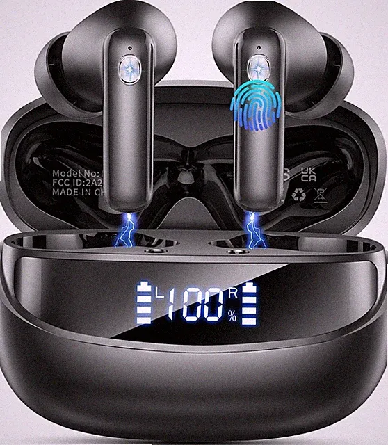 Bluetooth Headphones 5.4 HiFi Stereo 50 Std IP7 Wasserdicht