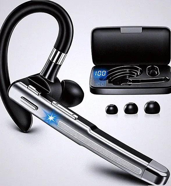 Bluetooth Headset 6.1 Dual Mikrofon 100 Std CVC8.0 Noise Cancelling
