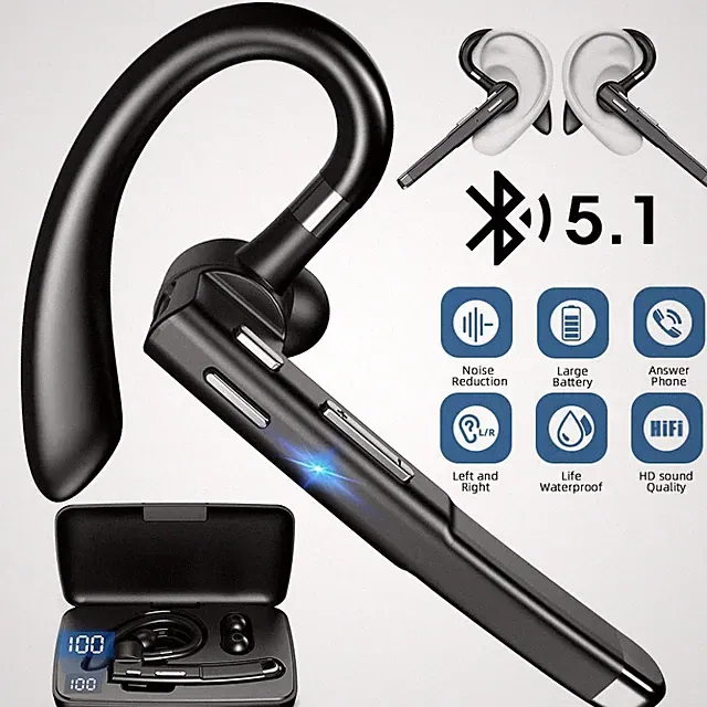 Bluetooth Headset In Ear-Ohrbügel EinOhr Echeinrichtung für Trucker Auto Handy