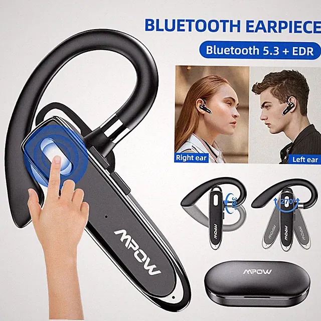 Bluetooth Headset In Ear Ohrbügel Freisprecheinrichtung für Trucker mit Mikrofon