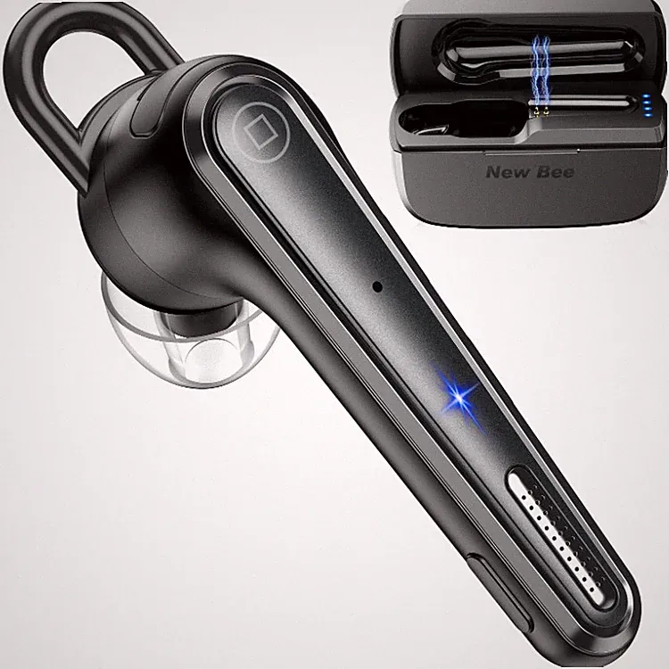 Bluetooth Headset Kabellos In-Ear True Wireless 50 Stunden Akkulaufzeit Schwarz