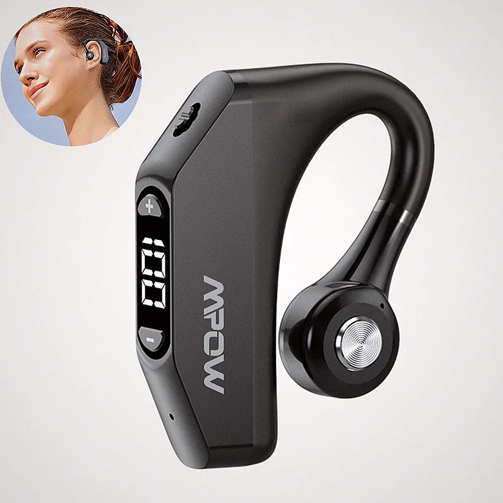 Bluetooth Headset Kopfhörer Trucker Kabellos Handy Smartphone Einohr Ohrhörer DE