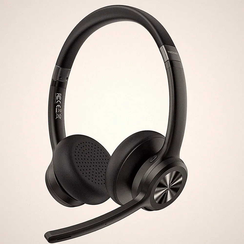 Bluetooth Headset Mikrofon Noise Cancelling 50 Std Akku Buero Call Center Pro
