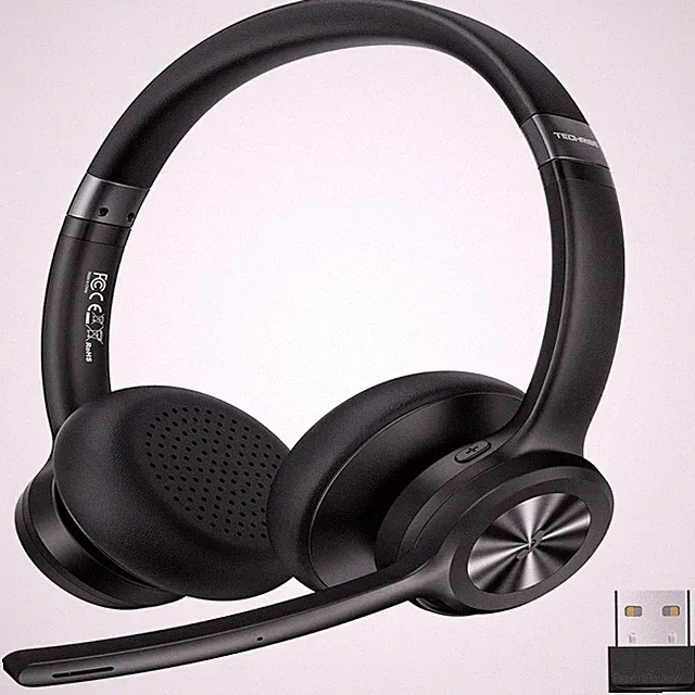 Bluetooth Headset mit Mikrofon 50 Std Akku Noise Cancelling Dual Verbindung