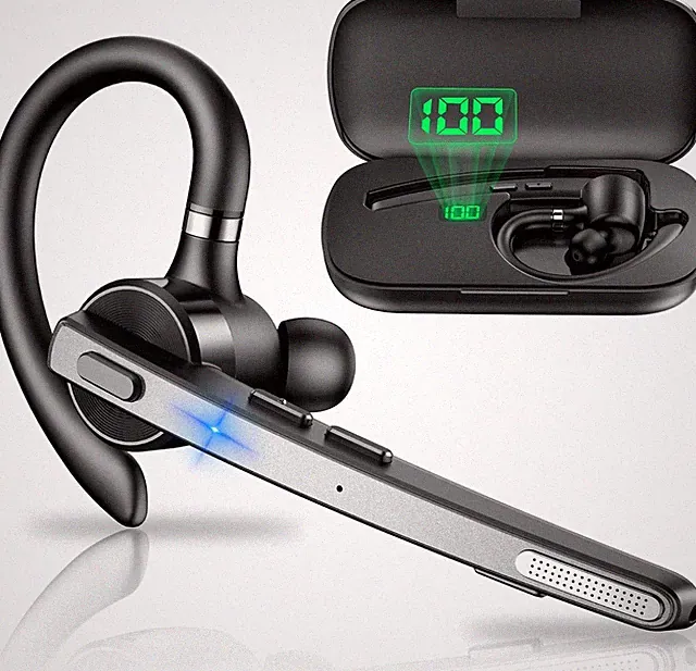 Bluetooth Headset New Bee 72 Std Akku CVC 8 Dual Mikrofon Freisprechen Büro