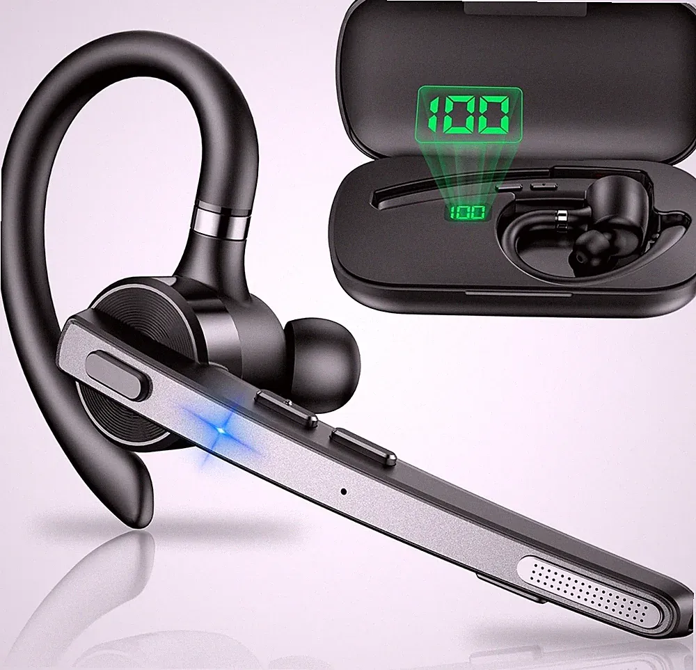 Bluetooth Headset, V5.1 Wireless Freisprech Headset mit 72h Spielzeit und CVC