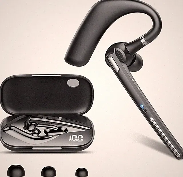 Bluetooth Headset V5.4 100 Std Freisprecheinrichtung Wireless Headset mit LED-L