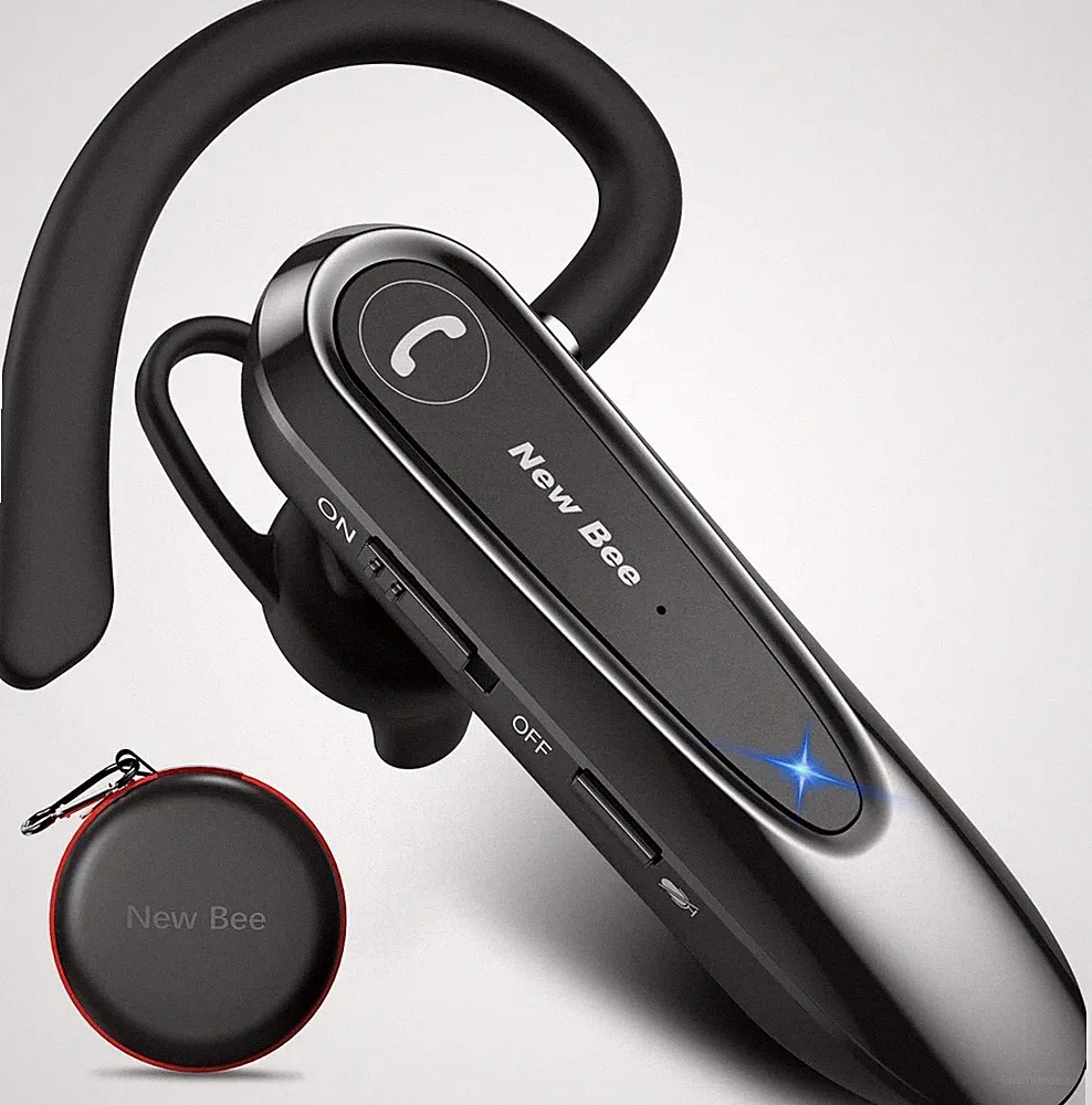 Bluetooth Headset Wireless Freisprech Telefon mit Dual Mic V5.0 Freisprech-Bluet