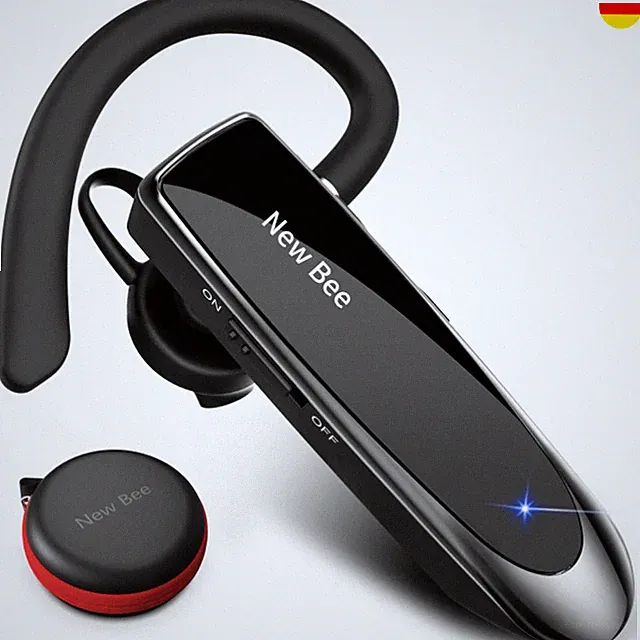 Bluetooth Headset Wireless Freisprech Telefon mit Mikrofon für iPhone & Samsung