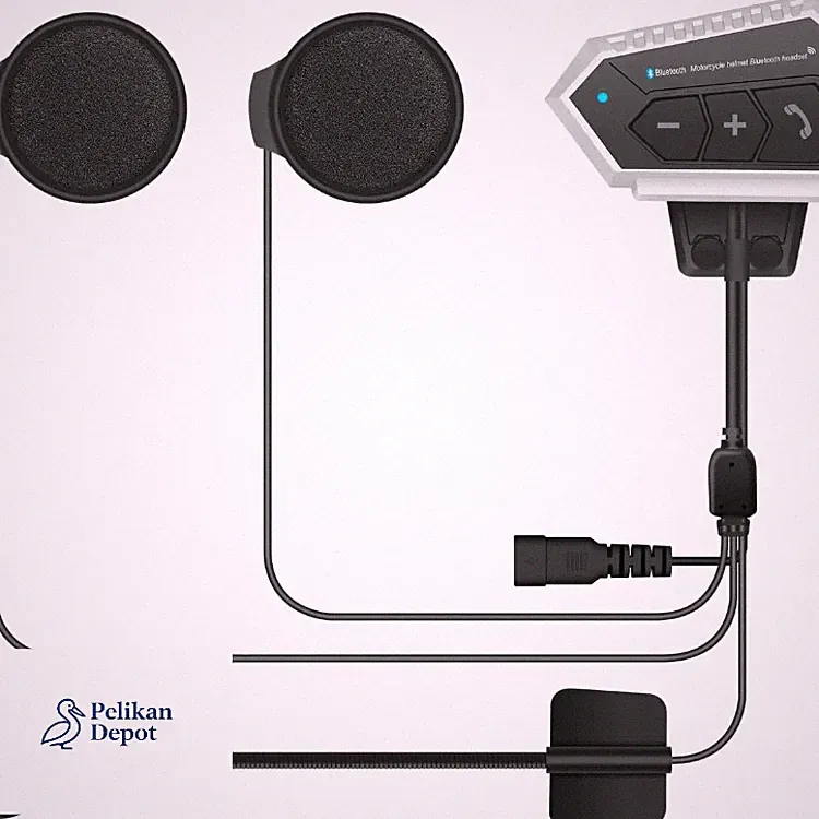 Bluetooth Helm Kopfhörer Wasserdicht Winddicht Motorrad Helm Ohrhörer GPS Musik
