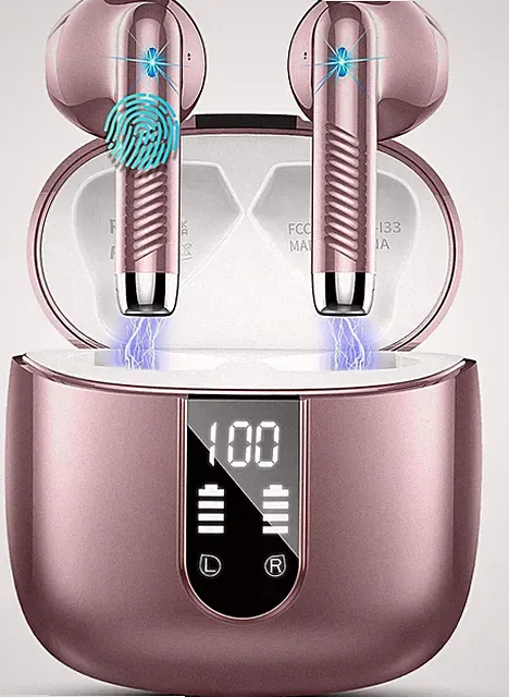 Bluetooth In-Ear Kopfhörer 5.3 mit ENC Noise Cancelling, 48 Std. Akku