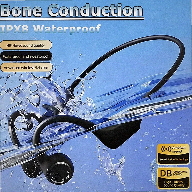 Bluetooth Knochenleitung Kopfhörer Open Ear Sport TF Karte Freisprech Headset