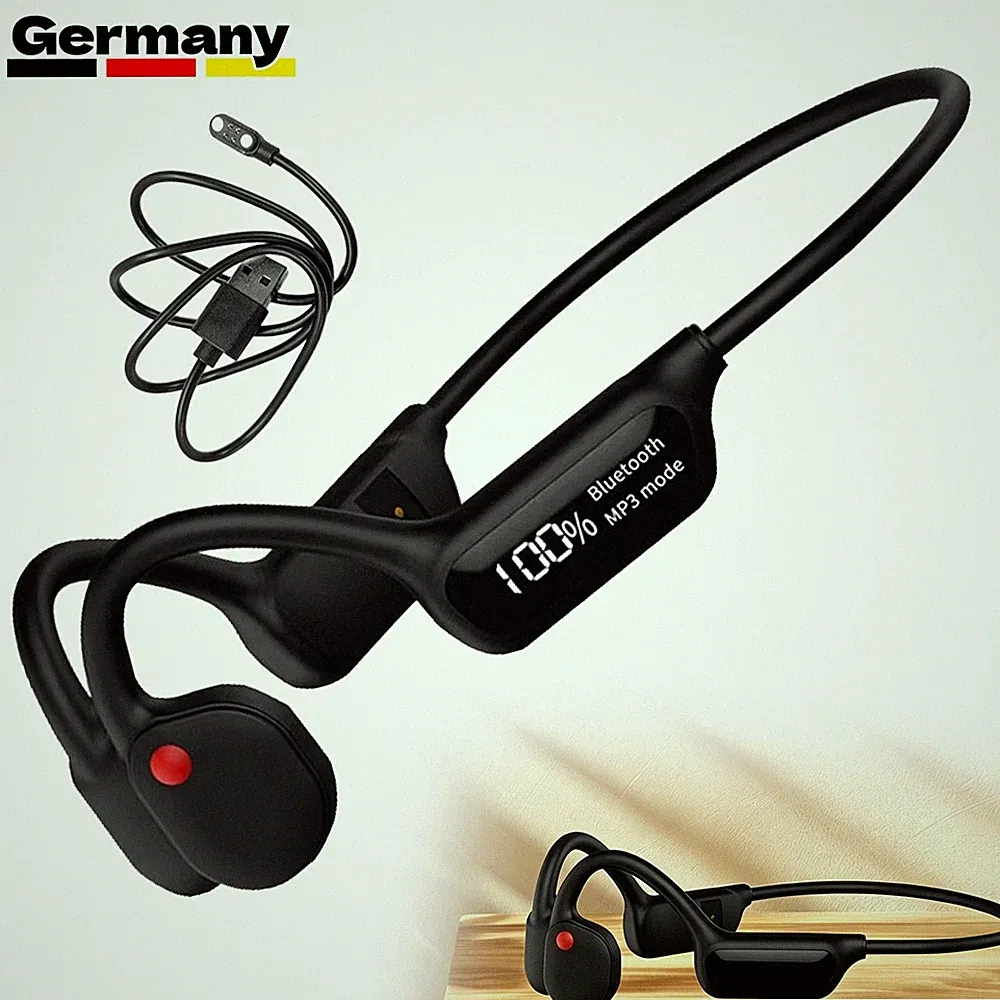 Bluetooth Knochenschall Kopfhörer IPX8 Wasserdicht MP3 Sportkopfhörer Headphone