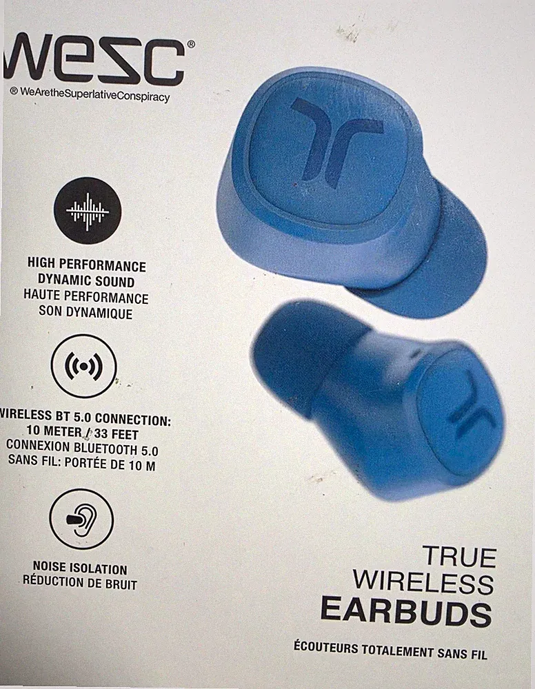 Bluetooth Kopfhör WeSC True Wireless Earbuds In-Ear Bluetooth 5.0 Blau
