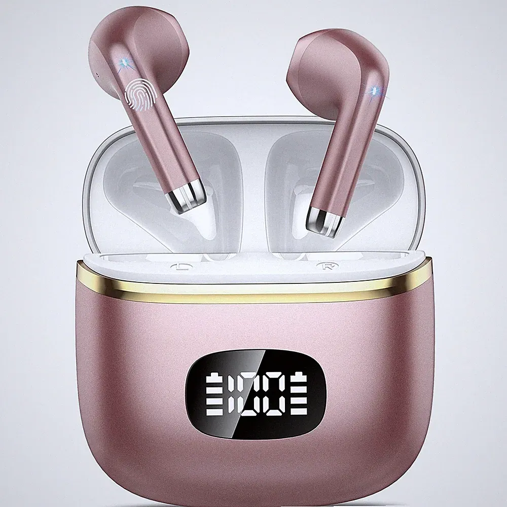 Bluetooth Kopfhörer 2026 In Ear Kabellos 40 Std Spielzeit LED Anze