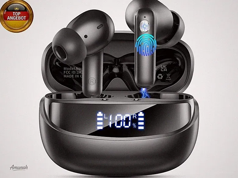 Bluetooth Kopfhörer, 2026 Kopfhörer Kabellos Bluetooth 5.4 HiFi Stereo, 56 Std S