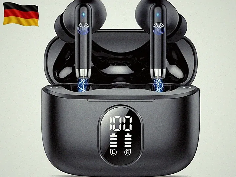 True Wireless Kopfhörer mit Stange