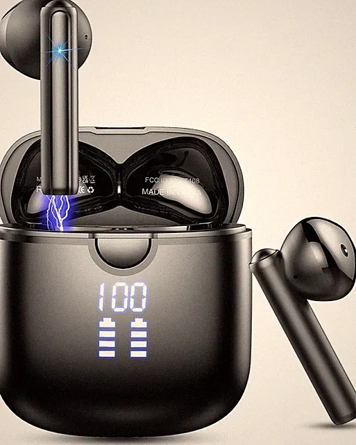 Bluetooth Kopfhörer 4 ENC Mikrofon 48h Spielzeit IP7 Wasserdicht