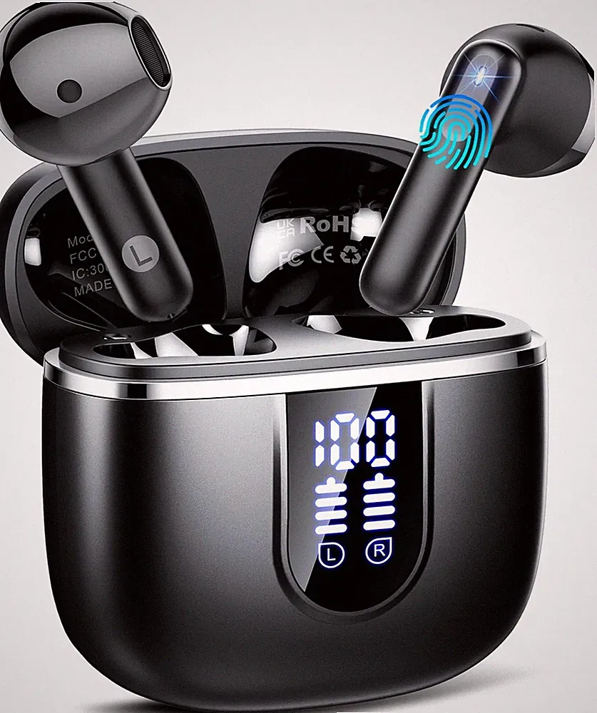 Bluetooth Kopfhörer 5.4 Kabellos In Ear 6D Stereo Sound für Musik und Sport