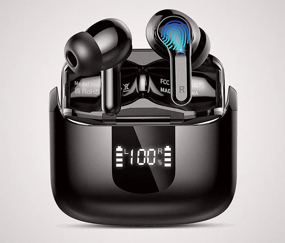 Bluetooth Kopfhörer, 50Std 3g Mini Kopfhörer Kabellos Bluetooth 5.4, Tiefer Bass