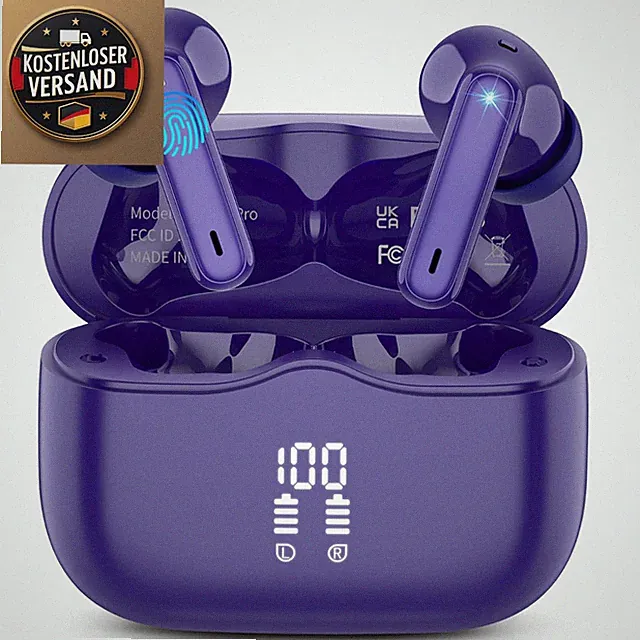 Bluetooth Kopfhörer A97 In Ear 4 ENC Mikrofon IP7 Wasserdicht Dunkelblau