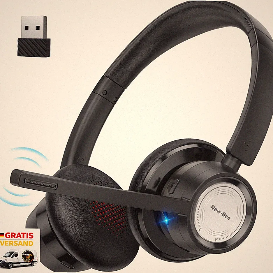 Bluetooth Kopfhörer BH58 mit Mikrofon 20 Std Sprechen 25 Std Musik